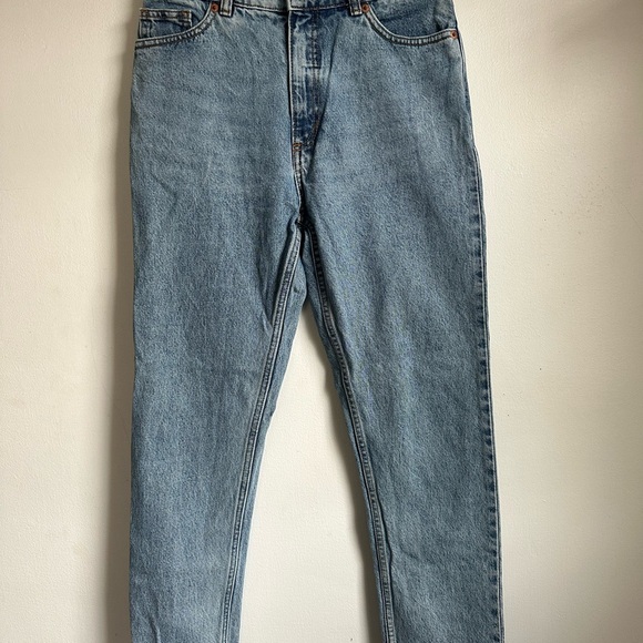Monki Light Blue Denim Jeans - Picture 1 of 6